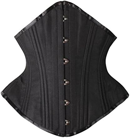 SHAPERX Women's Heavy Duty Corset Double Steel Boned Waist Trainer Corsets Underbust Body Shaper