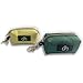 Dog Poop Bag Holder DH Designer Luxury Canvas Dog Poop Bag Dispenser, 8 x 5 x 5 cm, Fits 2 Rolls, Colors Green and Beige, Standard Dog Poop Bags Holder (Green)