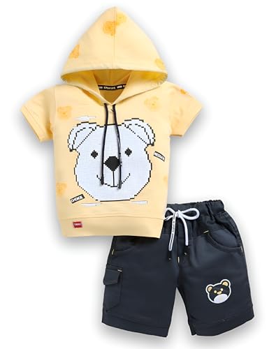 Image of Tonyport Boys Printed T-Shirt & Shorts