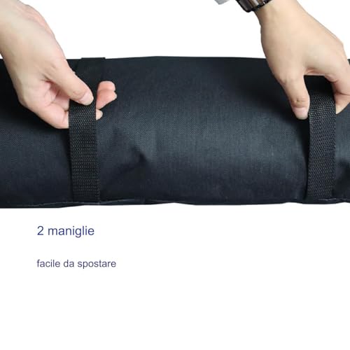 Bolsas de peso para base de sombrilla rellenable e impermeable de patio 6