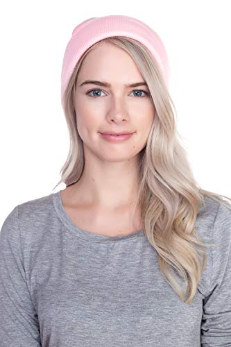 image for Top Level Beanie Men Women - Unisex Cuffed Plain Skull Knit Hat Cap, P