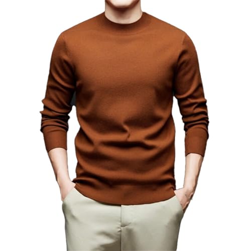 Men's Sweater Half-High Collar Leisure Underwear Men's Long Sleeve Knitted Sweater4