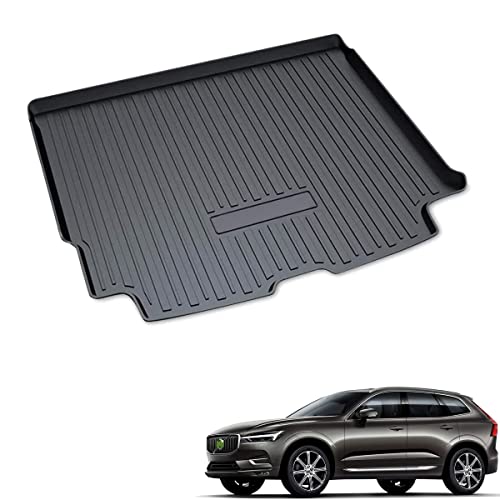 ラゲッジマットボルボ XC60 トランクマット TPO素材 3Dラゲージトレイ トランクマット 純正交換 車種専用設計 防水 耐摩擦 耐汚れ カーゴマット (ブラック) (2代目18~現行)