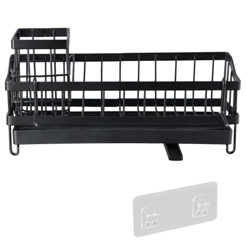 Organizador Cocina Fregadero, Organizador de Fregadero, Porta Esponja Cocina Fregadero con Autodrenante, Soporte Estropajo Fregaderode para Soporte de Esponja, Toallero, Soporte para Paños Cocina
