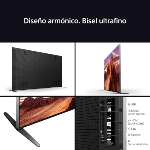Sony BRAVIA 9 QLED XR, Mini LED 65 Pulgadas 4K HDR Google Smart TV, Funciones Gaming para PlayStation 5, IMAX Enhanced, Dolby Vision Atmos, Chromecast, AirPlay, 120Hz 65XR90, 85", Negro - imagen 11