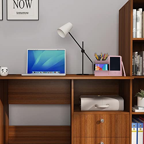 Image of Pen Holder with Writing Tablet,Office Pen Box with Writing Pad,Stationery Pen Holder, Desk Organizer Remote Control Rack,Stationery Storage Case with Digital Notes,Kids Students Learning Pad