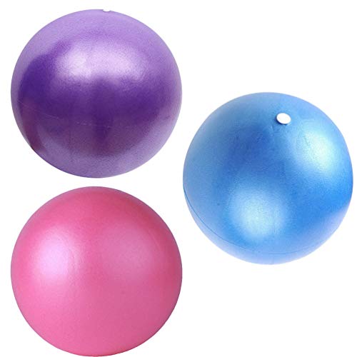 NUOBESTY 3 peças Mini Bola de Pilates de Yoga 25 cm Bolas de Exercício Equilíbrio Bola de Ginástica