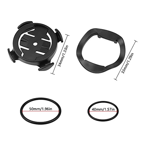 BouGPeng 2 Pezzi Supporto per Computer da Bici per Garmin GPS Supporto Manubrio per Cronometro da Bicicletta MTB Compatibile con Garmin Edge 130 200 500 510 520 530 800 810 1000 iGPSPORT iGS50 iGS618