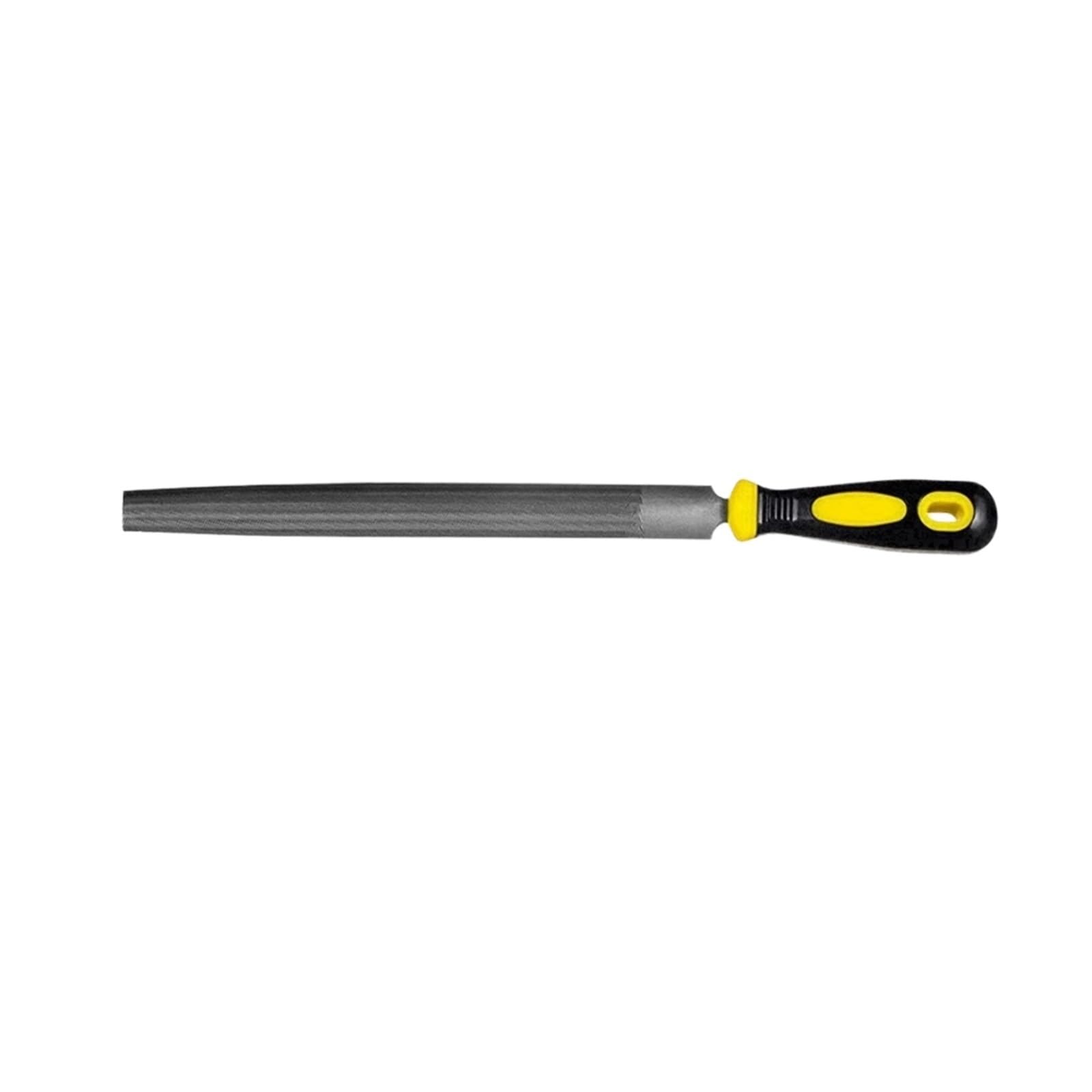 YJRKXG 6/8/10 Inch High Carbon Steel Files Set Flat/Round/Half Round/Triangle/Square for Metalworking Woodworking Steel Rasp File Flat