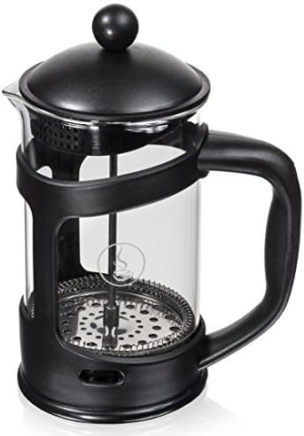 French Press, Wirezoll 1 Liter Coffee Maker with Double Filter for Coffee and Tea, 34 Ounce, 8-cup