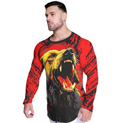 Desantiago Rash Guard for Men BJJ, Soft Compression Shirt Workout, Rash Guard Jiu Jitsu Long Sleeve3