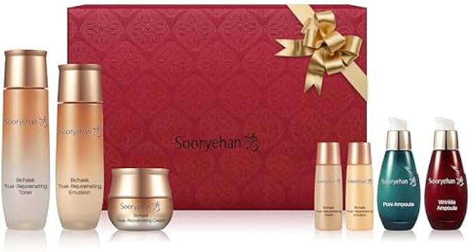 SOORYEHAN Bichaek True-Rejuvenating Skincare Special Set (430 ml/14.54 fl oz) - Skin Elasticity, Wrinkle and Pore Improvement, Korean Medicine Extracts