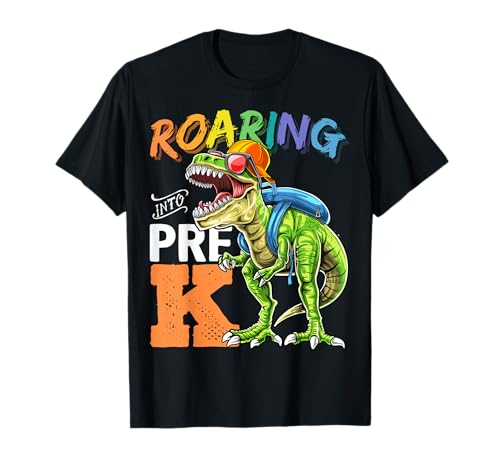 Roaring Pre-K Dinosaur Back to School Zaino regalo per ragazzi Maglietta
