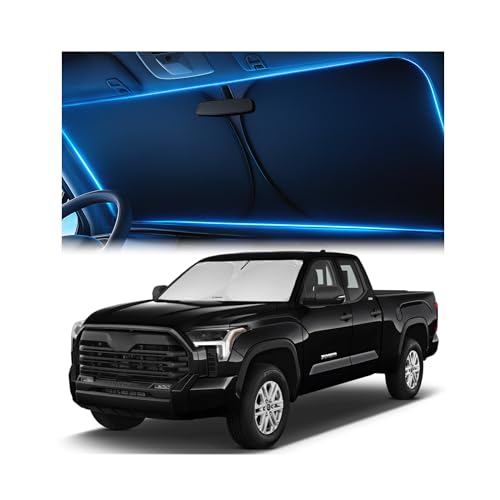 Magnelex Windshield Sun Shade for Toyota Tundra 2022 2023 2024 2025 2026 Foldable Car Window Sunshade Heat & UV Visor Cover Reflective Front Shades Accessories