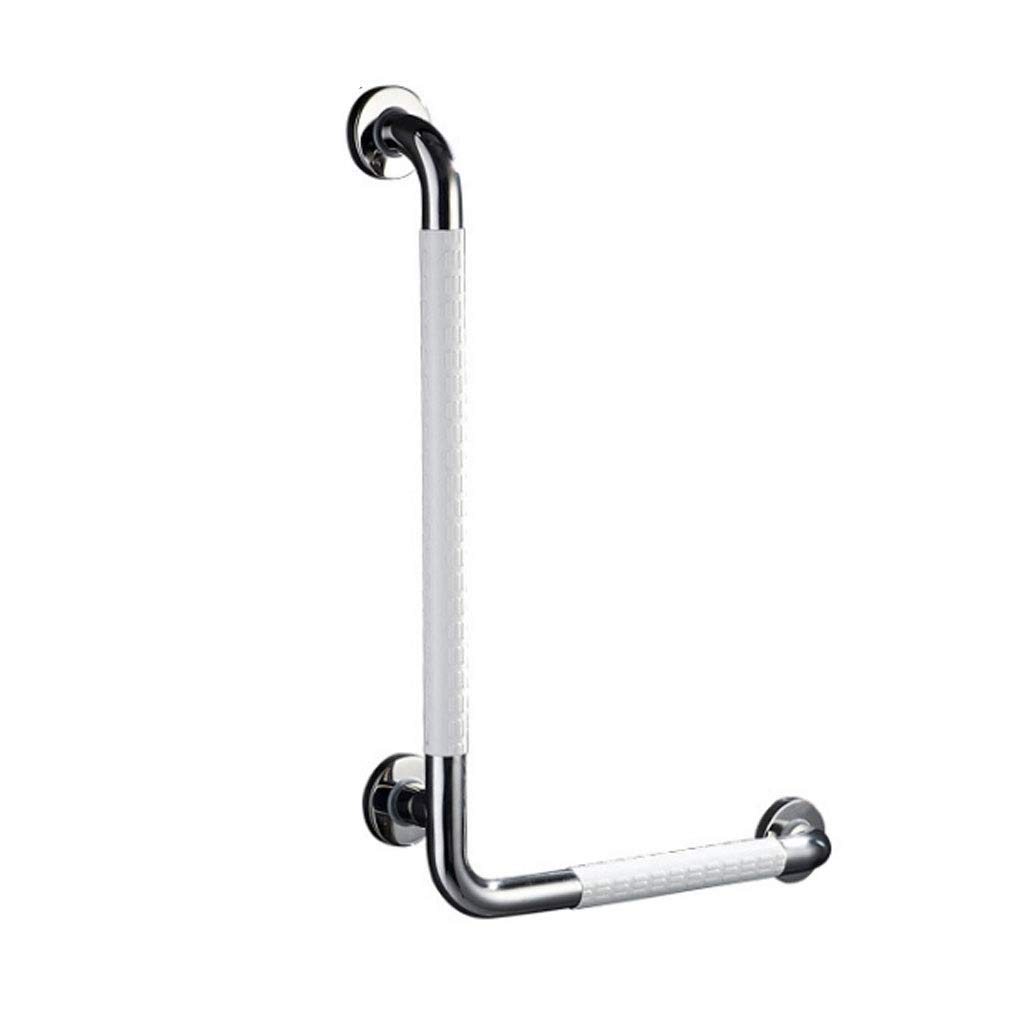 Asidero para el baño Baño Barra De Agarre,Acero Inoxidable Anciano Discapacitado Baño Ducha Al Aire Libre Antideslizante La Seguridad Accesibilidad Asa Seguridad (Color : White, Size : A)