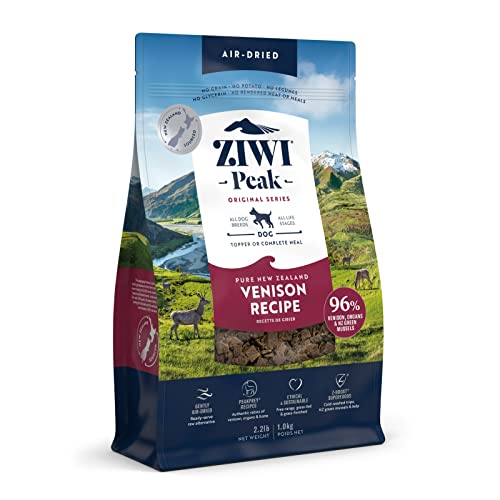 ZIWI Peak Air-Dried Canine Meals – All Pure, Excessive Protein, Grain Free & Restricted Ingredient with Superfoods (Venison, 2.2 lb) ZIWI Peak Air-Dried Canine Meals – All Pure, Excessive Protein, Grain Free & Restricted Ingredient with Superfoods (Venison, 2.2 lb)