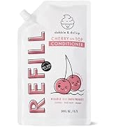 Dabble & Dollop Cherry Conditioner Refill - Detangler for Kids, All Natural Fragrances, Dermatolo...