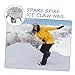 INOOMP 15pcs Anti-Slip Ice Grippers for Shoes Durable Spiked Shoe Nails for Outdoor Activities Like Hiking Running and Ice Fishing Compact and Lightweight Traction