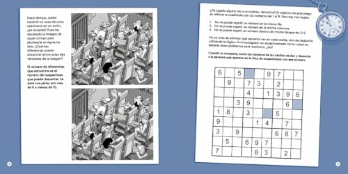 El crimen del verano. El cuaderno vacacional de Crímenes ilustrados 1: Resuelve más de 70 pasatiempos y encuentra al asesino antes de que acabe el verano. (Obras diversas) - Imagen 5