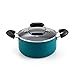 Cook N Home Pots and Pans Nonstick Cookware Set 12-Piece, Kitchen Cooking Set with Frying Pans and Saucepans, Induction Compatible, Turquoise