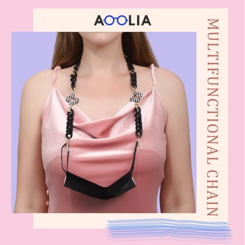 Image of Acrylic Glasses Chain for Women Men Reading Eyeglass Strap Sunglasses Holder Mask Lanyard Chain for Adults
