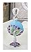 YUFENG Fancy Blue Butterfly and Flower Pattern Restoring Ancient Antique Perfume Bottles Empty Refillable