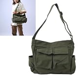 Vintage Messenger, duża pojemność, wzmocnione szwy, lekkie ramię na laptop, tablet, telefon komórkowy, parasol i kosmetyki