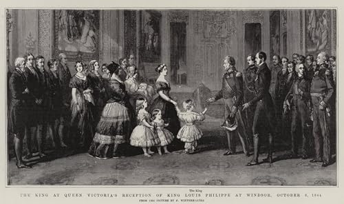Impression d'affiches de prestige Winterhalter portrait de la reine à Windsor sur toile