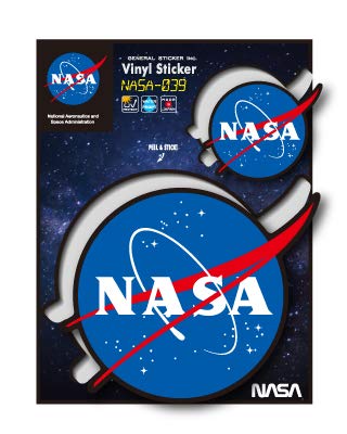 Amazon.co.jp: NASAステッカー NASA ブラック ミートボール ロゴ