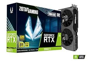 ZOTAC Gaming GeForce RTX™ 3060 Ti Twin Edge OC LHR 8GB GDDR6 256-Bit 14 Gbps PCIE 4.0 Gaming Grafikkarte, IceStorm 2.0 Advanced Cooling, Active Fan Control, Freeze Fan Stop ZT-A306111 0H-10 MLHR
