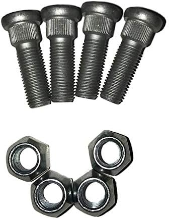 4x M12 x 1.5 WHEEL LUG NUT & STUDS CAR CARAVAN TRAILER MP4197B+MP4195B MAYPOLE