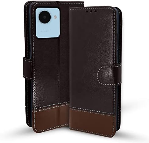 TheGiftKart Flip Back Cover Case For Realme GT 7 5G / GT 7T 5G / GT 7 Dream Edition | Dual-Color Leather Finish | Inbuilt Stand & Pockets | Wallet Style Flip