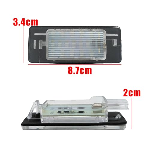 Luz led de matrícula para viajes nocturnos en Opel Vectra C Estate lámpara trasera estable 5