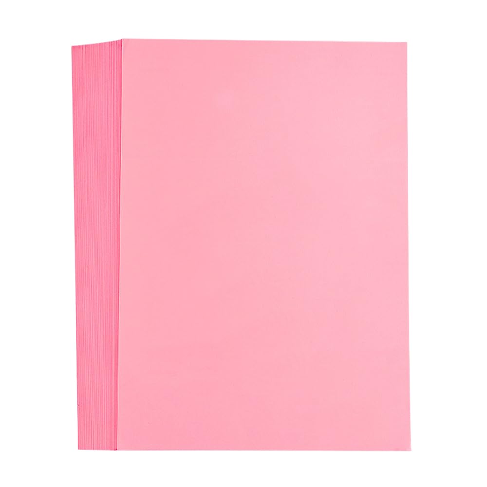 50 Sheets A4 Colored Copy Paper, 70gsm Double Sided Printer Paper for Printing Invitations Crafts Making, Light Pink