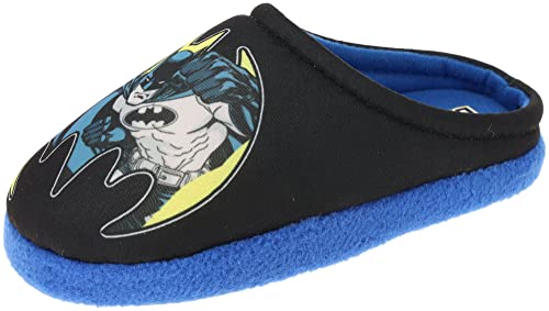 BATMAN Boys 2 Piece Pajama Set with Slippers, Size 4-10 Navy4