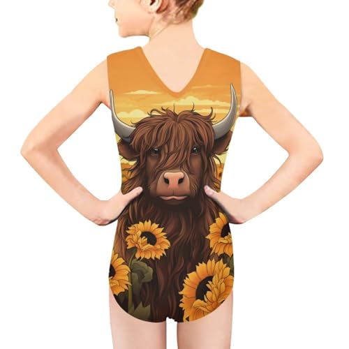 Image of Xpyiqun Bathing Suits for Girls 3-14 Kids Summer One Piece Swimwear Beach Sport Sleeveless Swimsuits Athletic