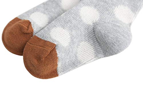 Ding-dong Baby Tollder Kid Girl Knitted Cotton Dot Striped Tights3