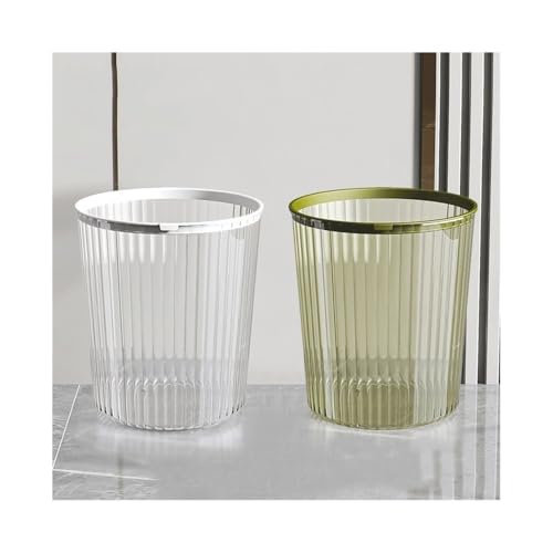 Poubelles pour la cuisine sans sac qui glisse corbeille à papier plastique fixe