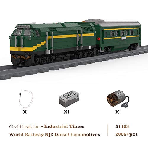 Jmbricklayer Model Train Building Blocks Sets, Remote Control Train Set With Light, Model Train Building Sets With Train Tracks, Gifts For Teens Age 14+/Adults #TOP6