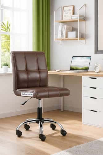 NEWTURN Metal, Teak Cola Compact Study Chair For Kids/Desk/Work F...