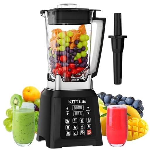 KOTLIE Batidora de Alta Velocidad de 2000W con 8 Programas Preestablecidos