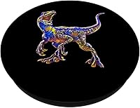 Vista 2 de Velociraptor Raptor - PopSockets de dinosaurio intercambiables