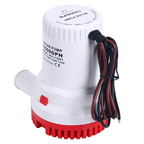 Amarine Made 1500Gph 12V Boat Marine Plumbing Electric Bilge Pumps (B) #TOP1