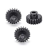 Compatible: Este engranaje de piñón de motor RC es un buen repuesto para automóvil de control remoto, adecuado para 1/5 1/6 modelo RC de automóvil con motor sin escobillas de 8.0 mm / 0.3in