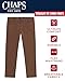 Chaps Men's Pants - Straight Fit 5-Pocket Comfort Stretch Chino Pants for Men - Men's Fashion Straight Leg Cotton Chinos, Size 34W x 34L, Bark