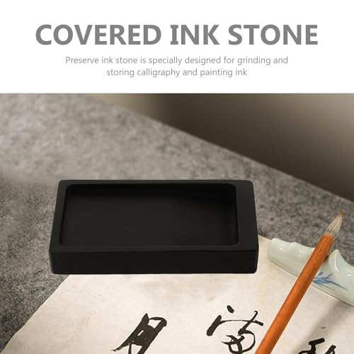 Piedra de tinta para caligrafía KICHOUSE de 5 pulgadas rectangular natural 3