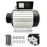 INTSUPERMAI 10KW Brushless Permanent Magnet Generator, Rare Earth Wind Turbine Motor, Variable Frequency Alternator, 220V Single Phase, 60Hz, Compact High Power
