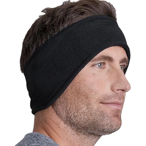 Tough Headwear Fleece Ear Warmer Headband For Women & Men, Winter Headband, Running Ear Muffs, Ear Covers for Cold Weather Cover