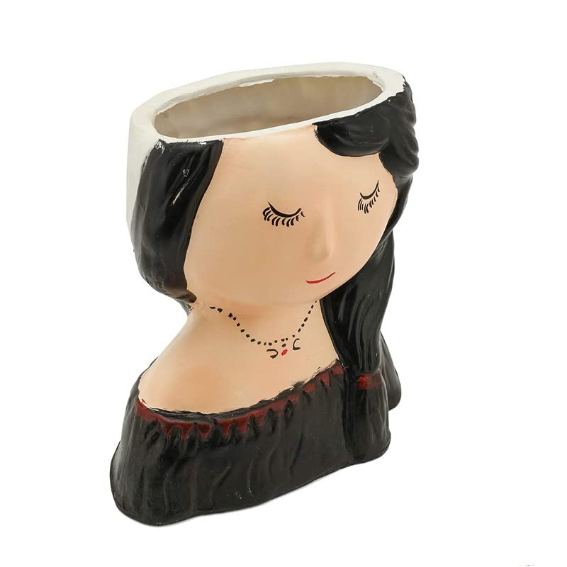 Vase en forme de dame noire Deco Alankaram, cadeau idéal salon - 3