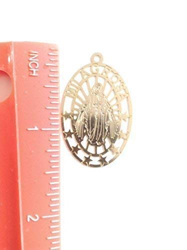 Miniatura 6 de SIFRIMANIA Virgin Mary Pendant 17" Ball Chain Medalla Virgen de la Milagrosa
